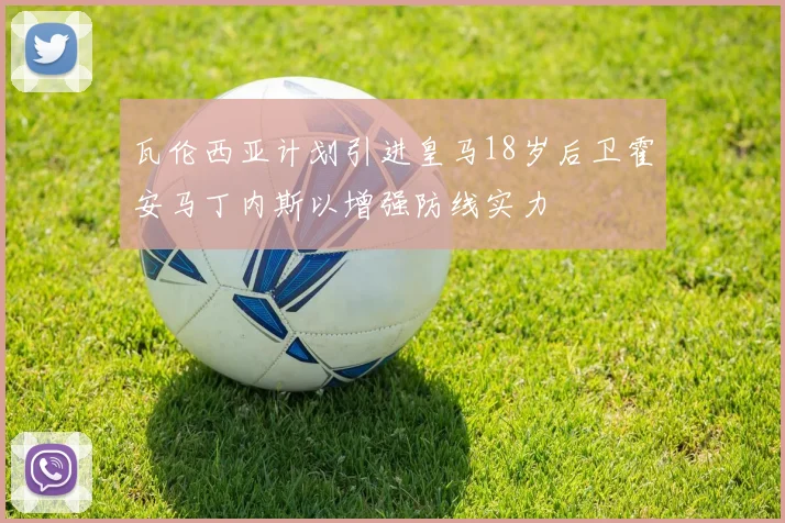 瓦伦西亚计划引进皇马18岁后卫霍安马丁内斯以增强防线实力